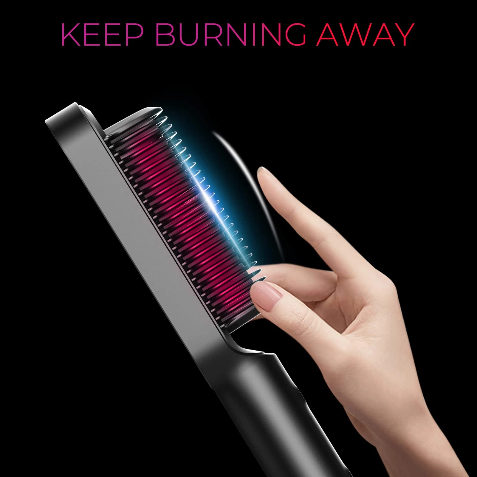 Ring Hair Straightener Brush
