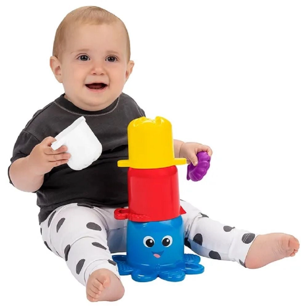 Opus's Stack & Stream Sensory Stacking Cups - Suitable for 3 months & above 5-piece
