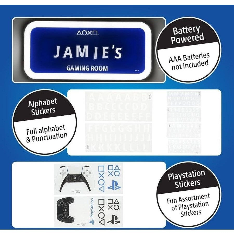 Playstation Light Up Room Sign