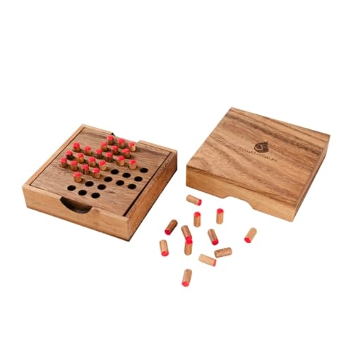 Solitaire Wooden Puzzle (WG-1137) - 12 pcs