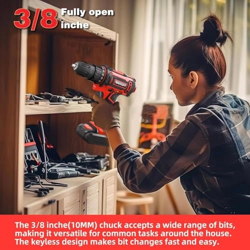 Cordless Drill Set - 1.5 Amp Hours