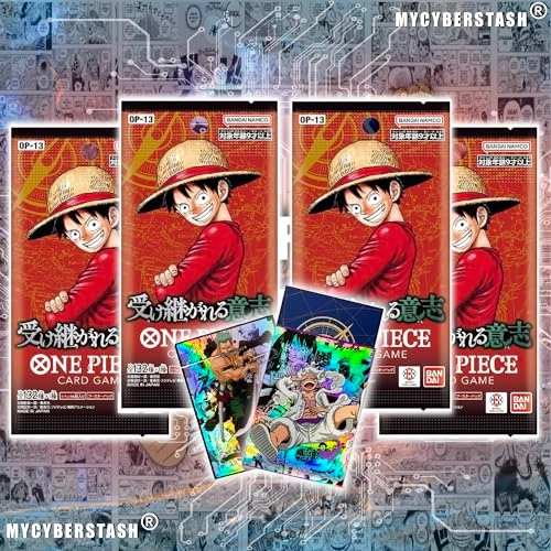 OP-13 - 4 Packs Japanese + Holographic Sleeves