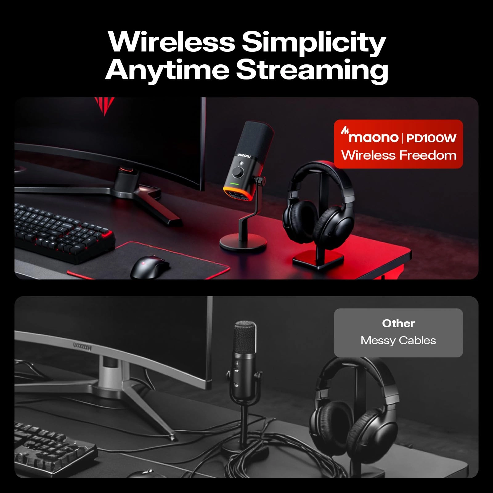 PD100W USB+Wireless Microphone