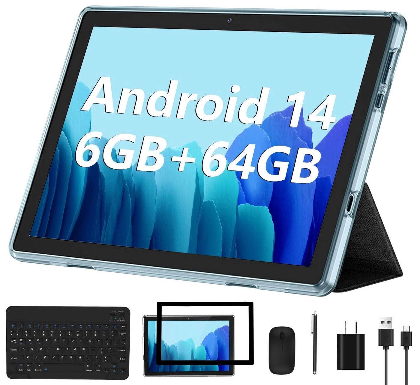 Android 14 Tablet - 64GB 10.1"