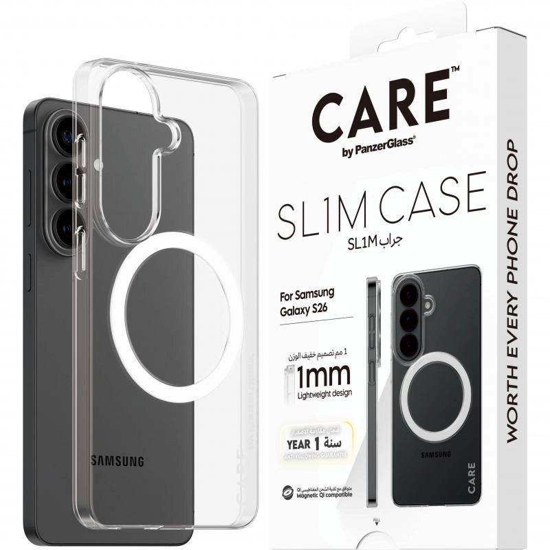 PanzerGlass SUPERSLIM Back Cover Mobile Case with MagSafe for Samsung Galaxy S26