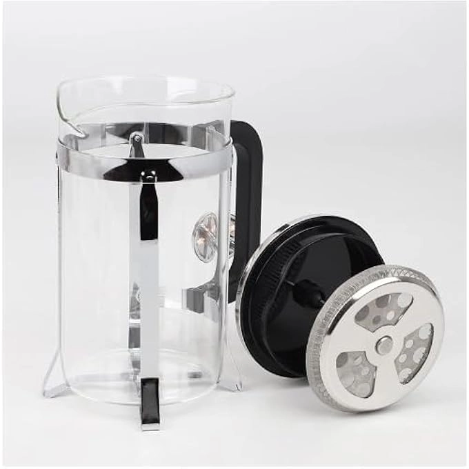 French Press - Borosilicate Glass Stainless Steel Filter