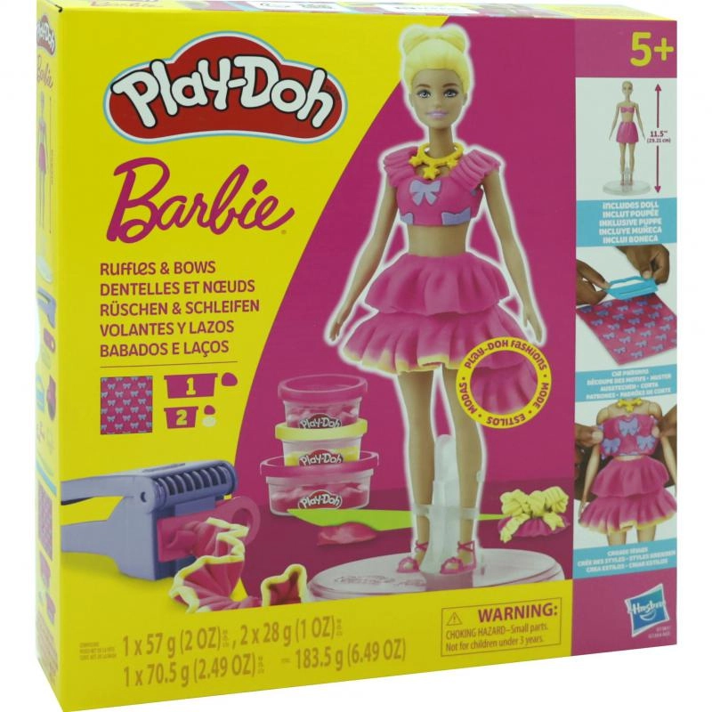 Play-Doh Barbie Ruffles & Bows - Clay/Plastic 940g