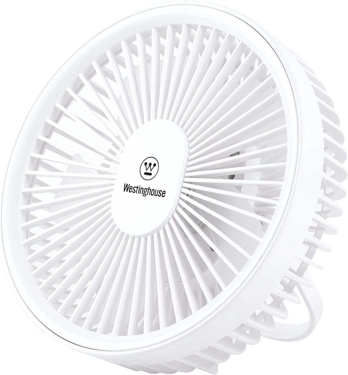 Westinghouse Digital Electronics Rechargeable Desk Fan - LED Night Light 4-Speed USB