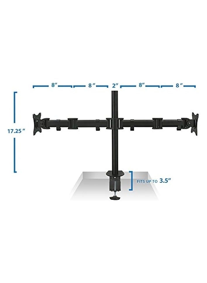 Dual LCD Monitor Desk Mount Stand - 2 27in