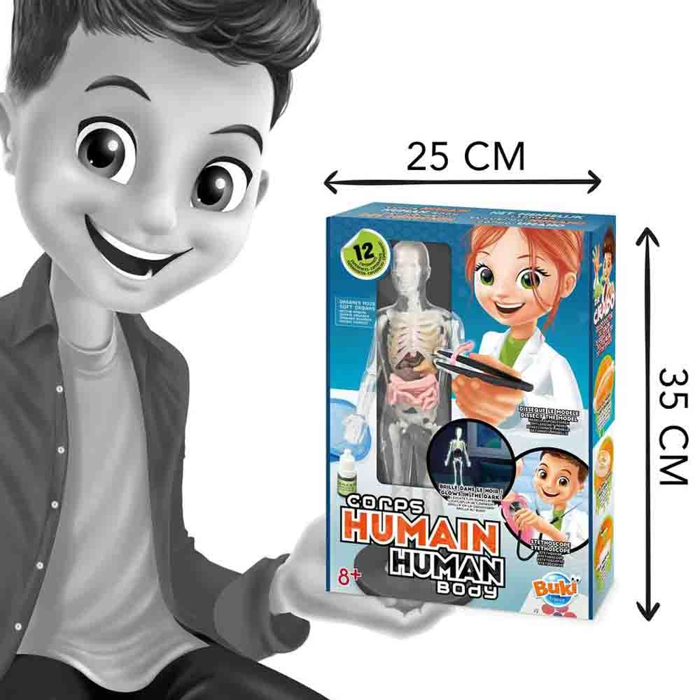 Corps Humain Human Body Kit - 12 experiments 8 to 13+ years