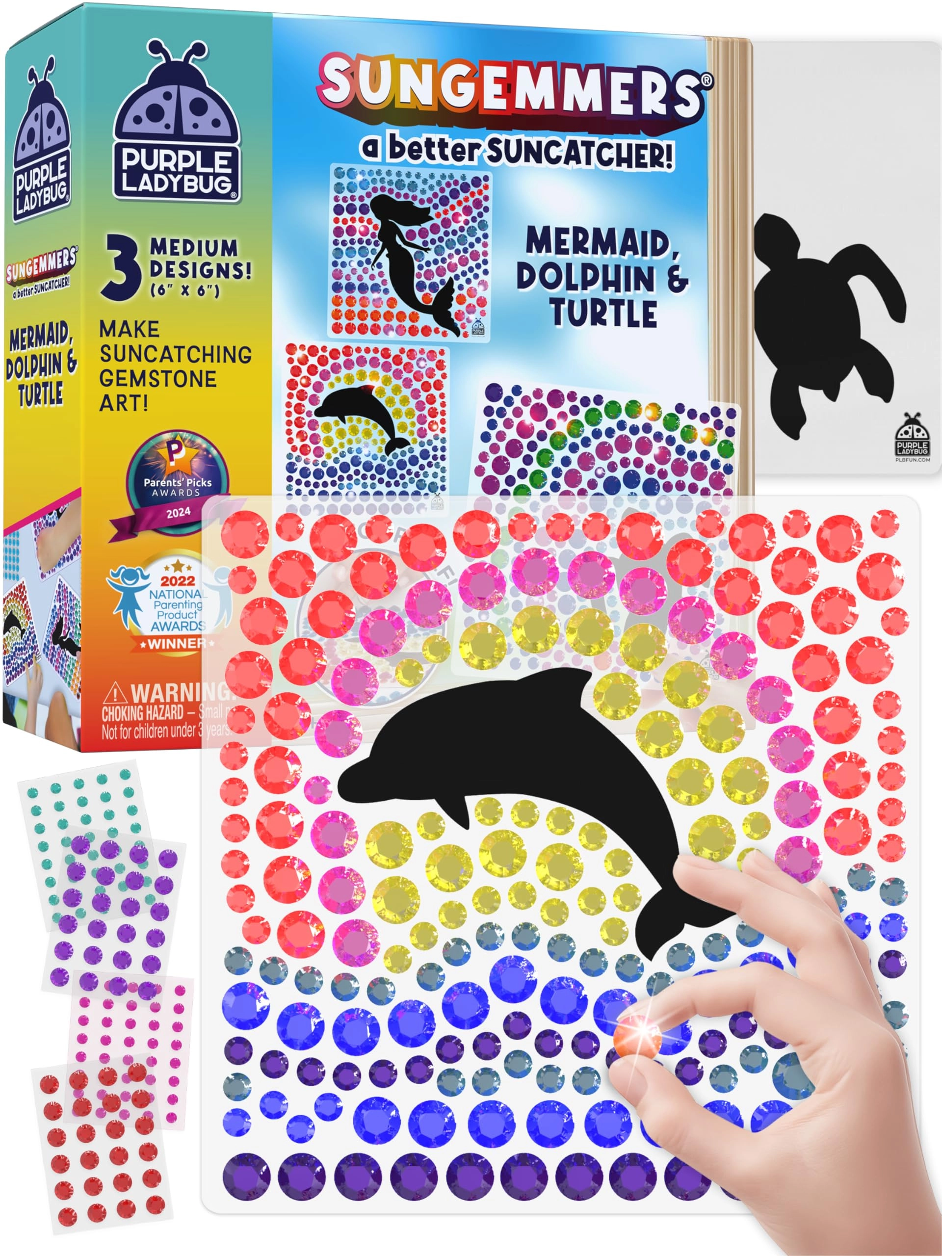 purple ladybug SunGemmers - Mermaid, Dolphin, & Turtle 3 piece(s)