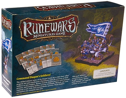 Runewars: Daqan Infantry Unit Upgrade Expansion - Figures (4) Cards (18)