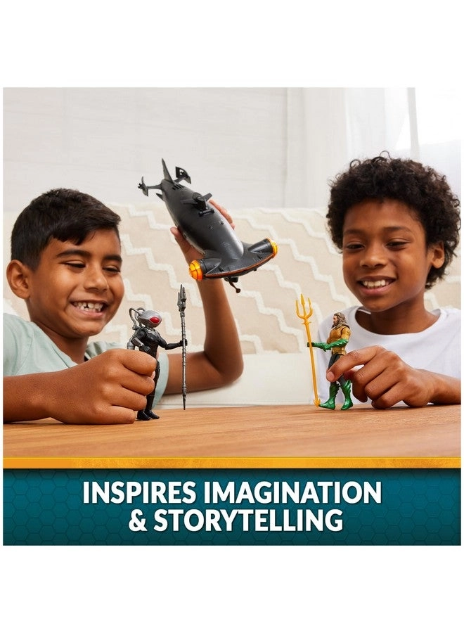 Aquaman - 4-inch + Black Manta - Manta Sub with Lights & Sounds