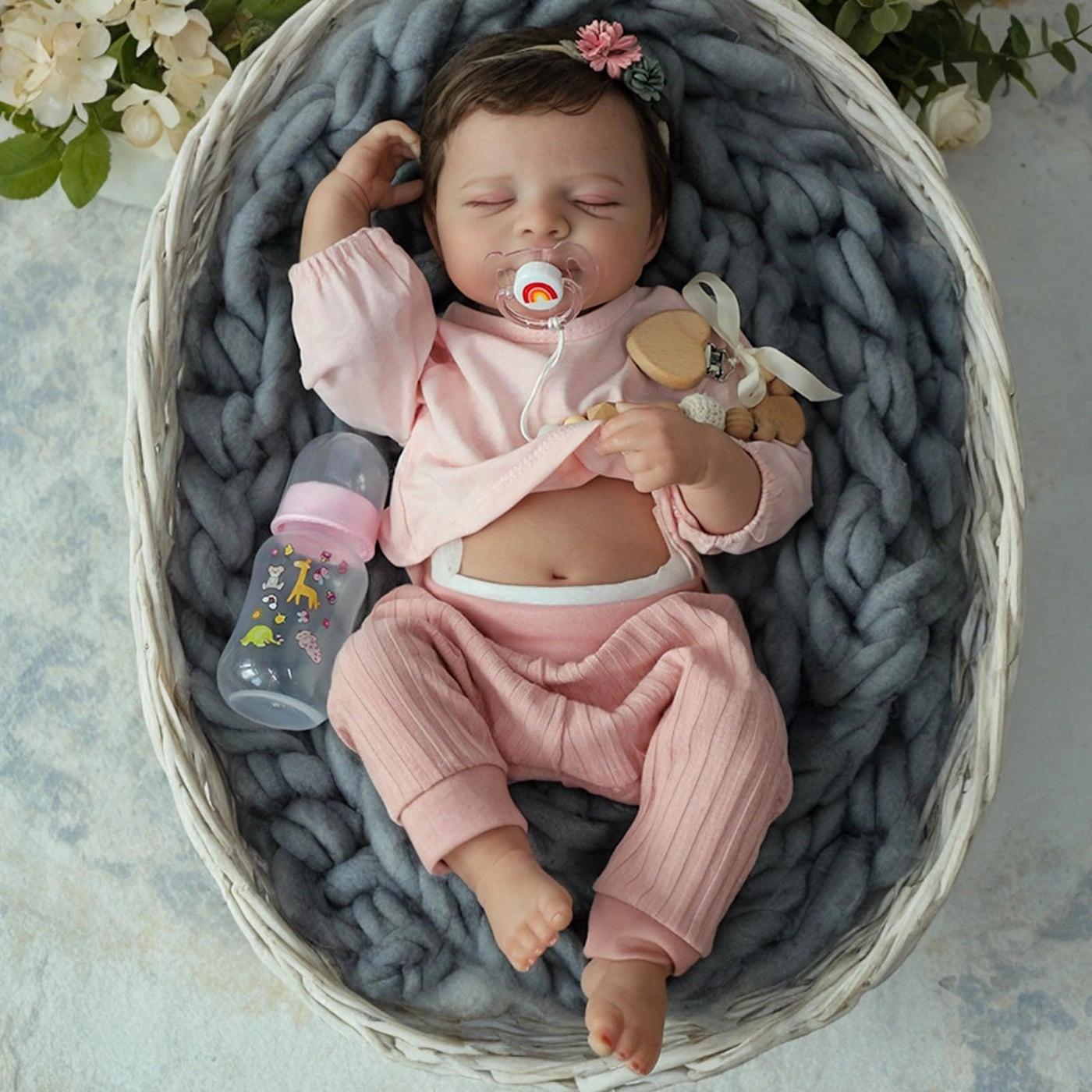 Reborn Baby Doll - 18 inches Vinyl Baby Girl Ages 3+