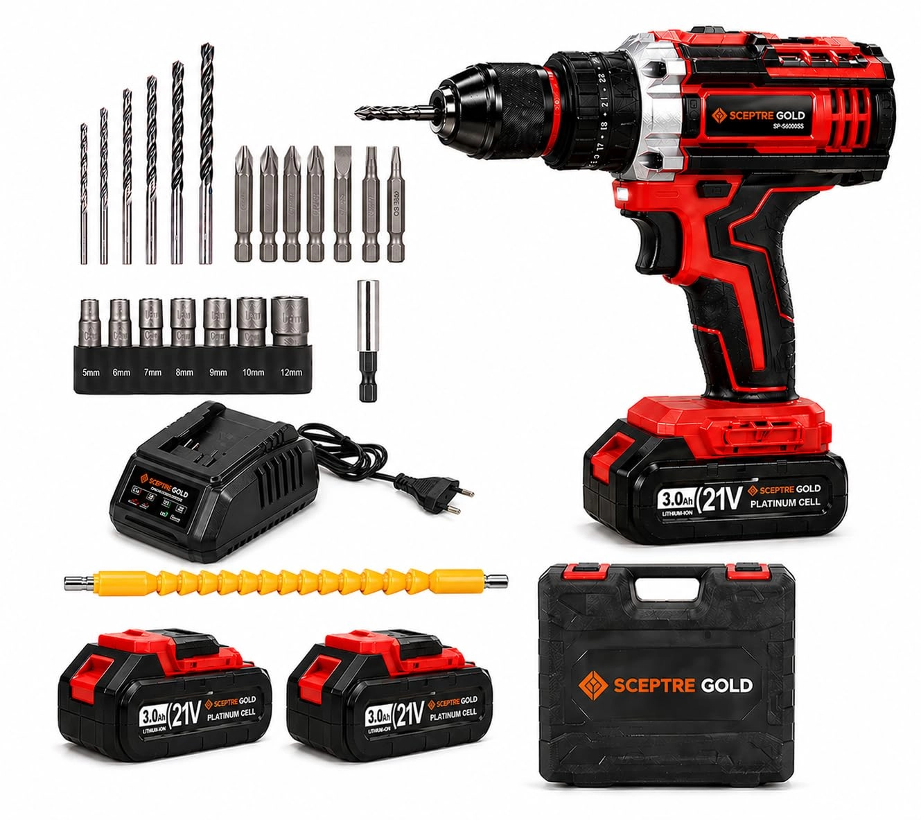 Sceptre Cordless Impact Drill - 21V 300W