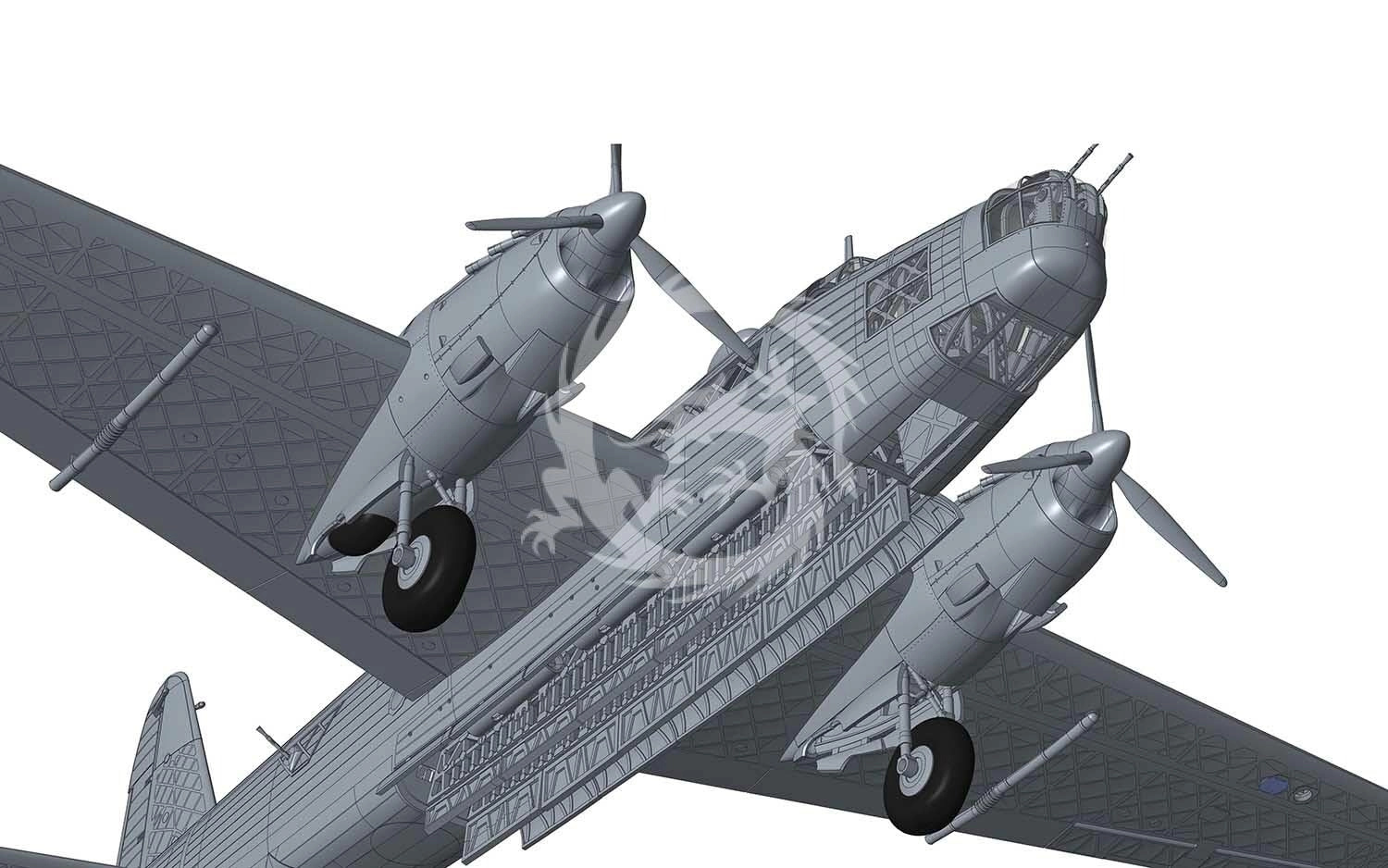 Vickers Wellington Mk.II Model Kit (A08021) - 1:72