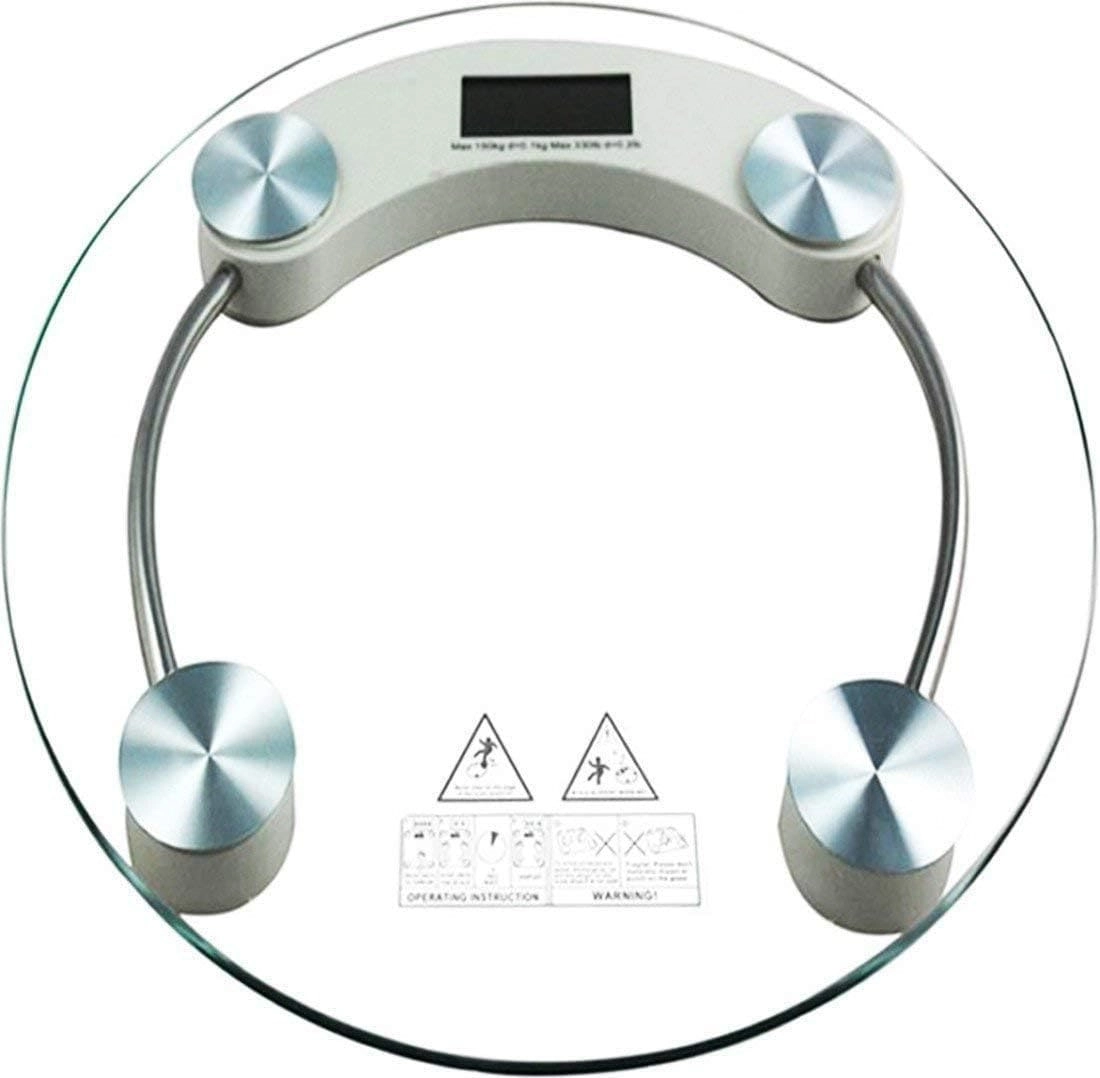 Qamaria Digital Bathroom Weighing Scale - 180 kg 8mm thick tempered glass