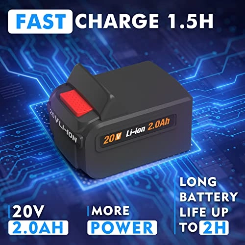 Cordless Drill - 20V 2AH + Cordless Impact Wrench