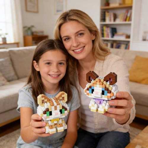 Cat Building Blocks - 2 pcs