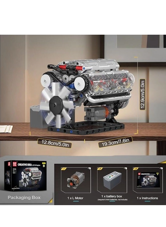 10088 V8 Engine - DIY Working Mini