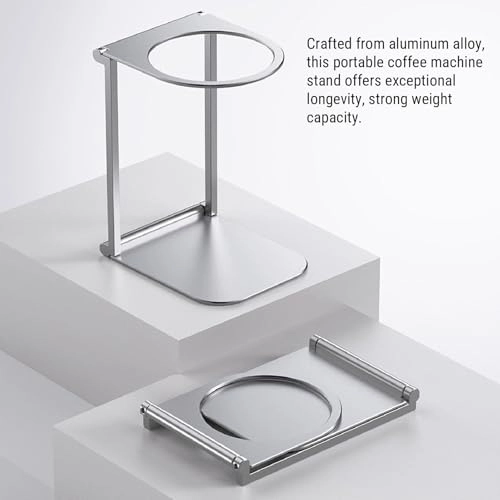 Foldable Coffee Machine Stand - Portable Aluminum Alloy
