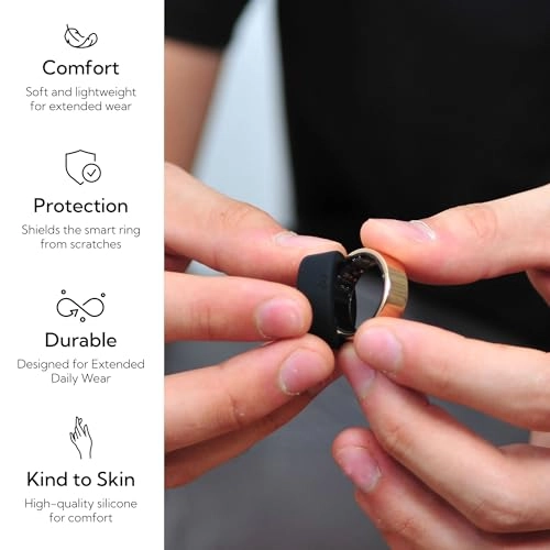 Smart Ring Protector - M for 6/7/8/9 Silicone Black