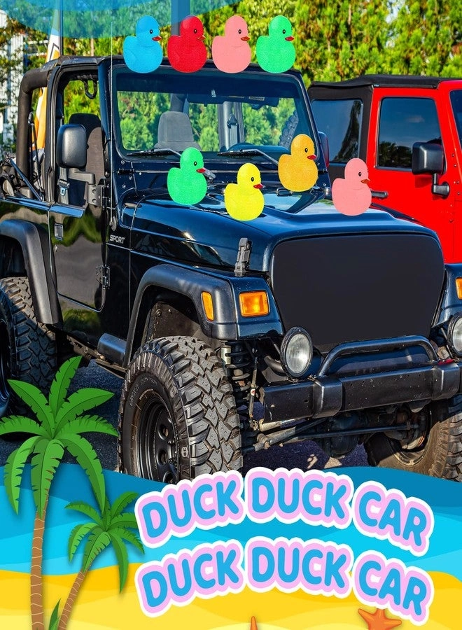 60 Pcs Glitter Rubber Ducks - 2" Colorful