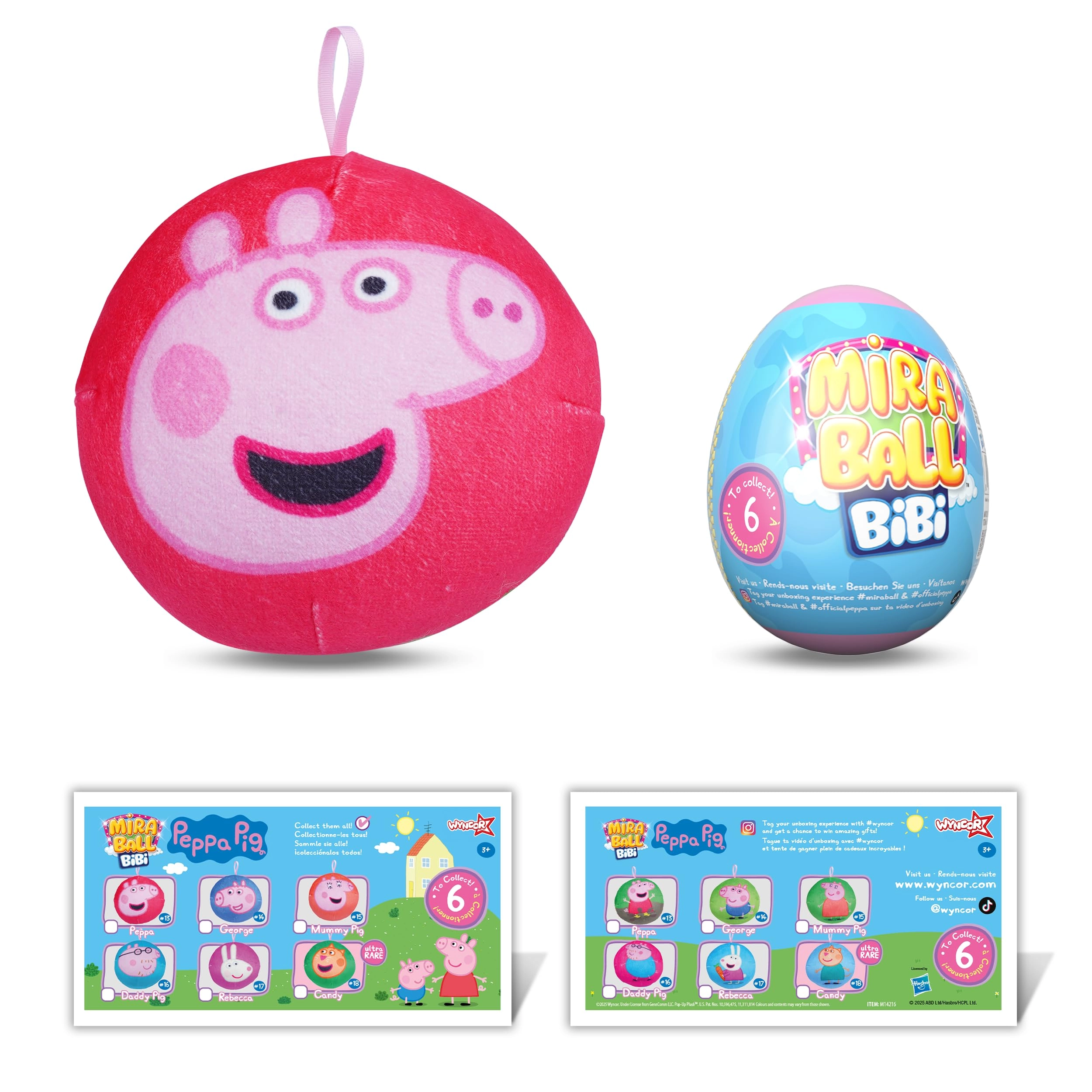 Wyncor Peppa Pig Bibi - 9.5 cm Memory Foam Expandable