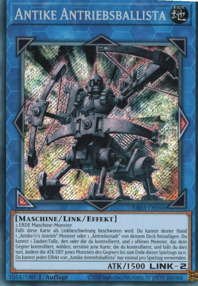 MZTCG Yugioh Antique Drive Ballista RA03-DE046 - German 1st Edition