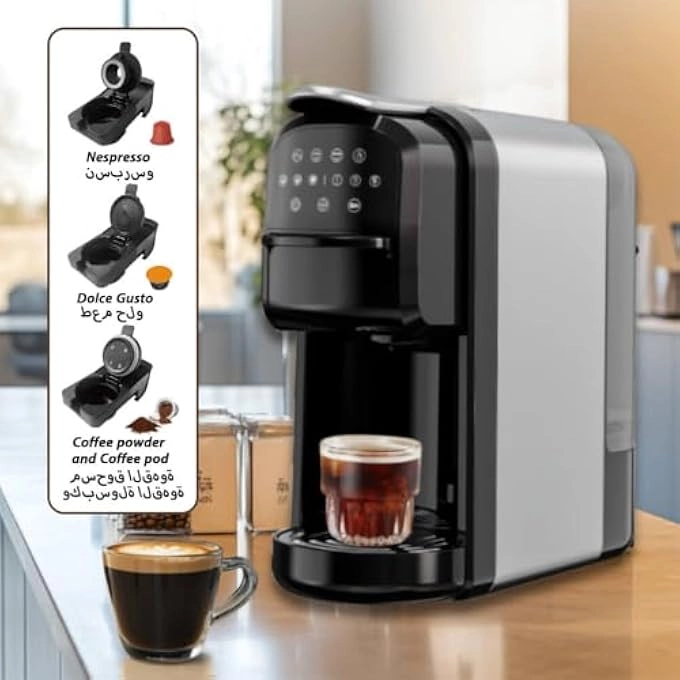 Automatic Capsule Coffee Machine - 3-In-1 20Bar