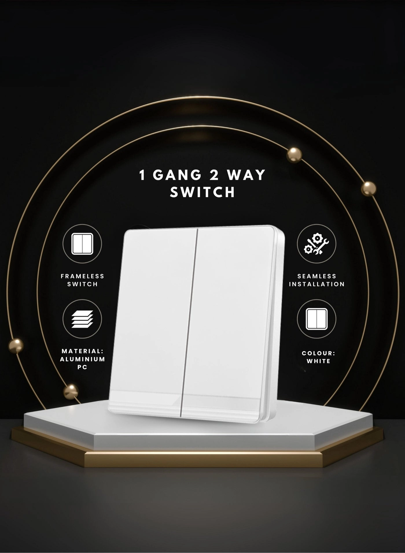 V.MAX V5 1-Gang 2-Way Switch