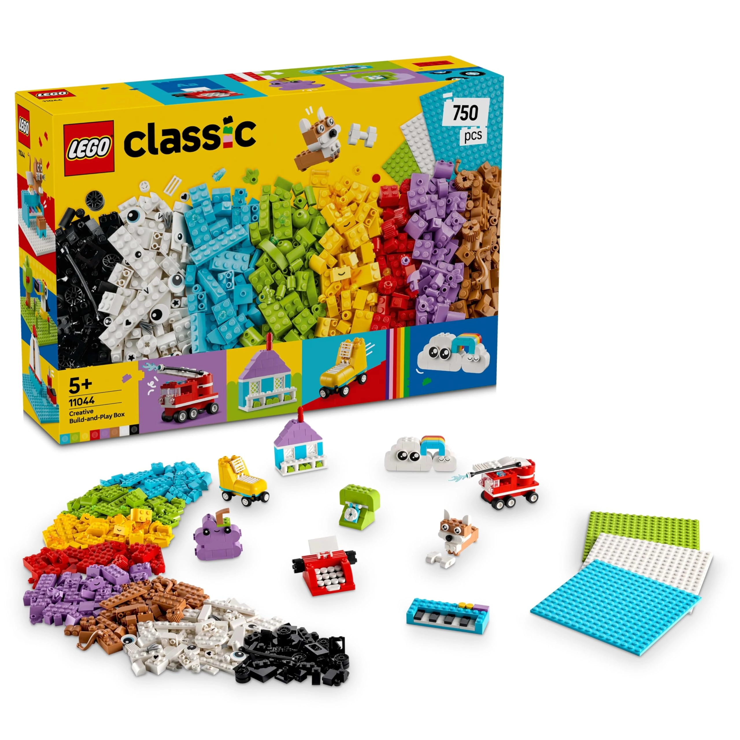 LEGO Classic Creative Build-and-Play Box (11044) - Multicolor