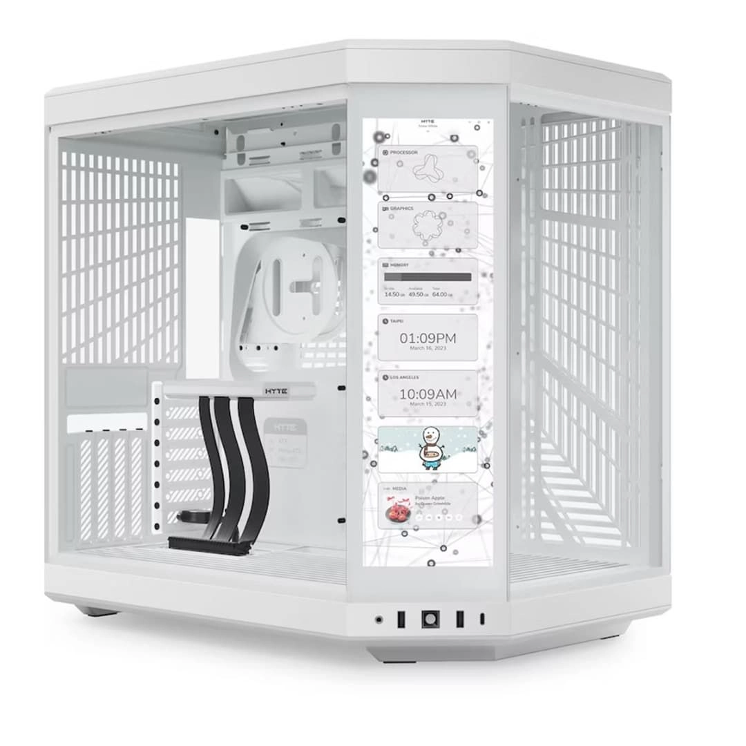 HYTE Y70 Touch - 14.1" 4K Dual Chamber Mid-Tower ATX