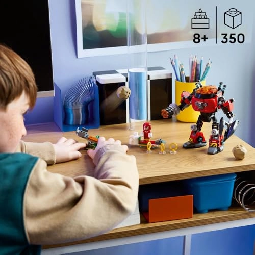 Sonic Knuckles Vs. Dr. Eggman Egg Vs. Crusher Mech (77005)