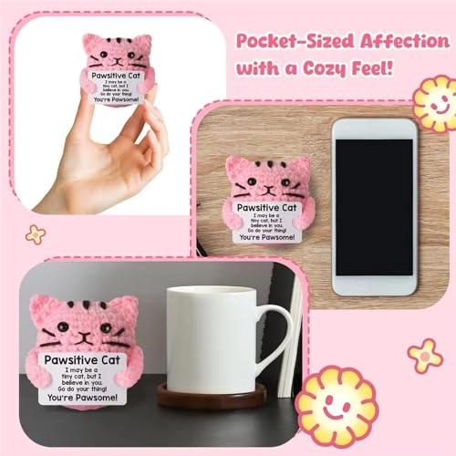 Positive Cat - Handmade 10 cm Set