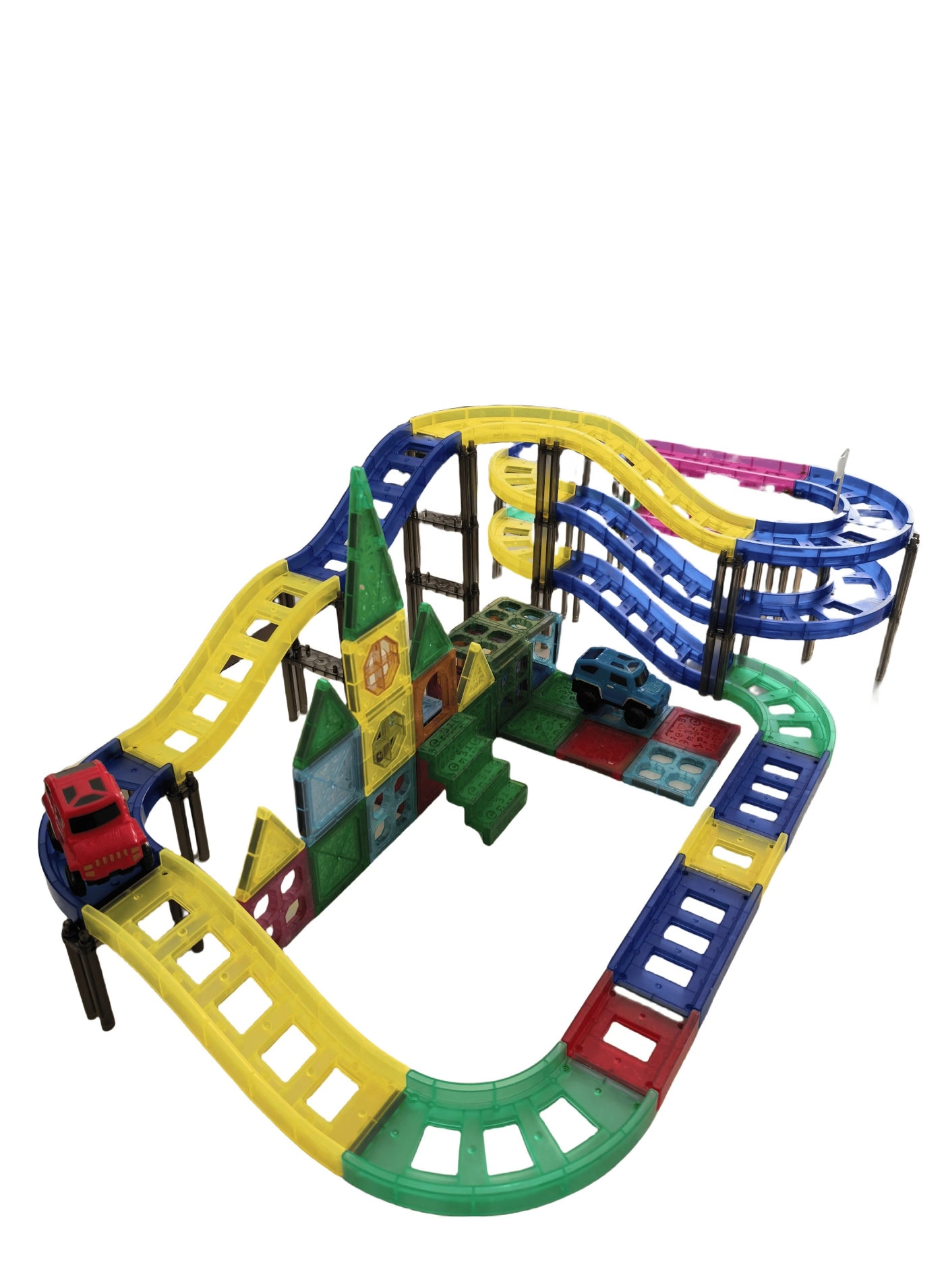 Magnetic Race Track Car Set - DIY STEM