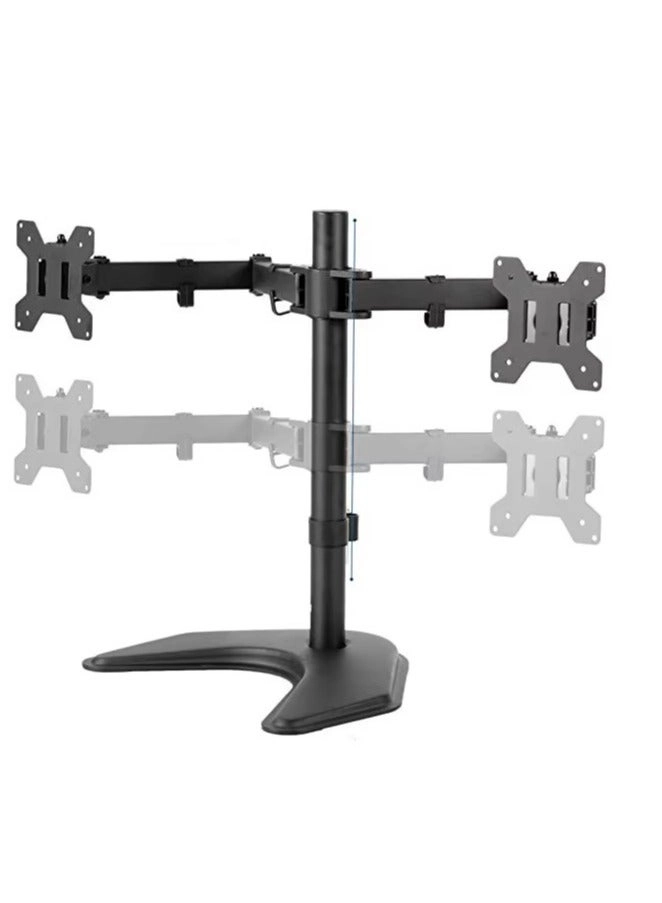 Stargold Double Arm Desk Stand - two 17 to 32 inch 75x75mm 100x100mm