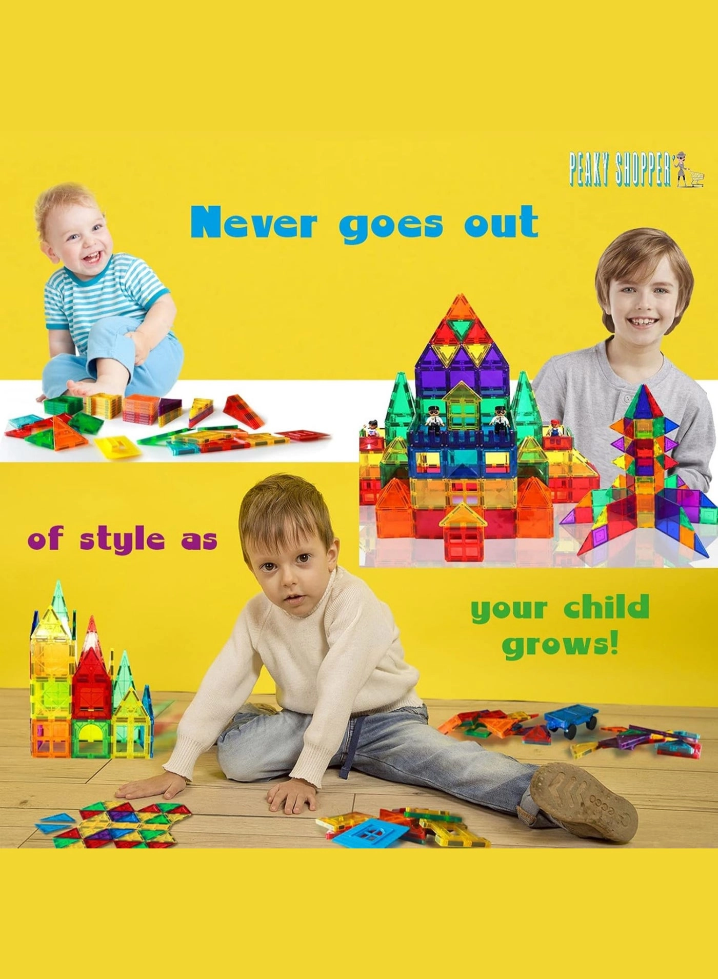 Magnetic Tiles - 36 months - 14 years 107 pieces