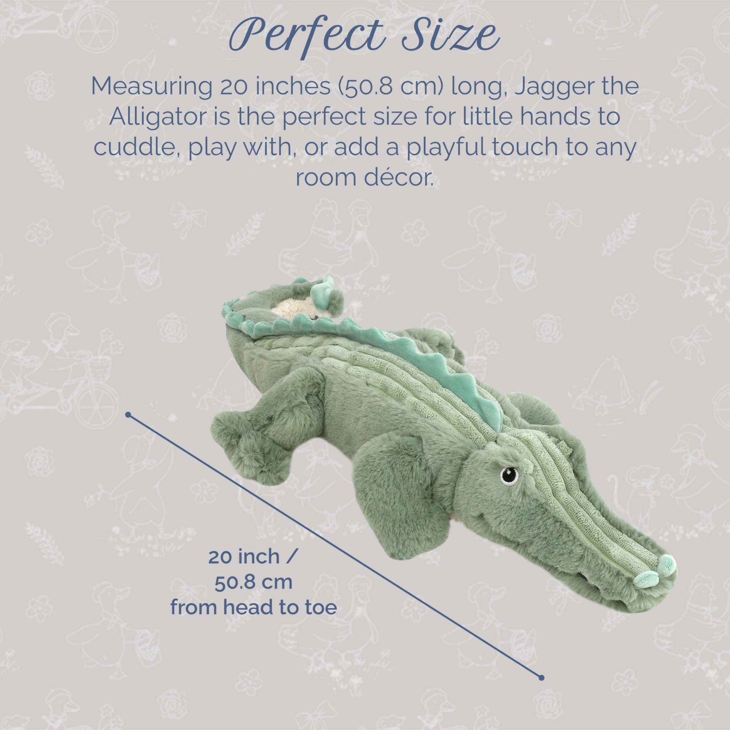 Alligator Jagger 50 cm Plush