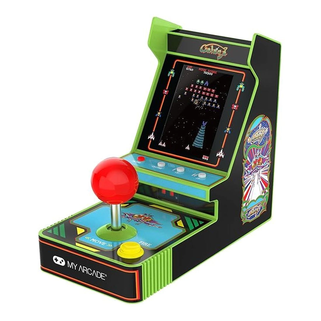 My Arcade Galaga - Red Joystick 3.5Inch Full Color Display