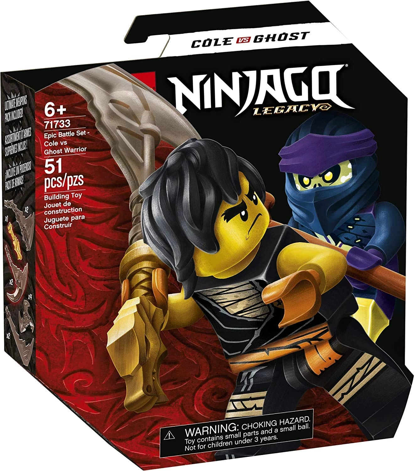 LEGO NINJAGO Epic Battle Set - Cole vs. Ghost Warrior (71733)