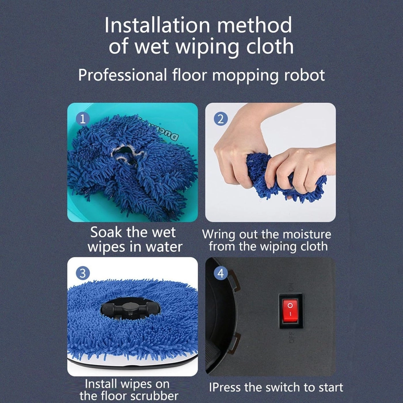 Smart Vacuum Robot - 2-in-1 Mopping Auto Recharge