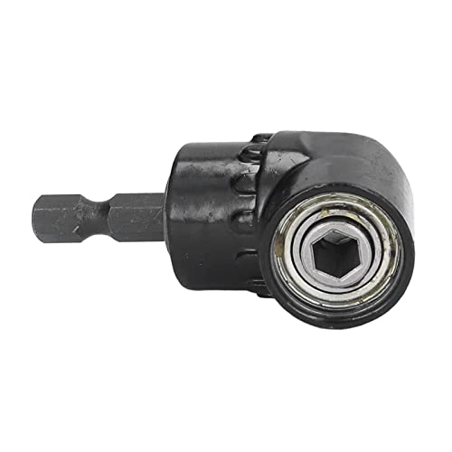 Right Angle Drill Adapter - 1/4in Hex Chrome Steel Compact