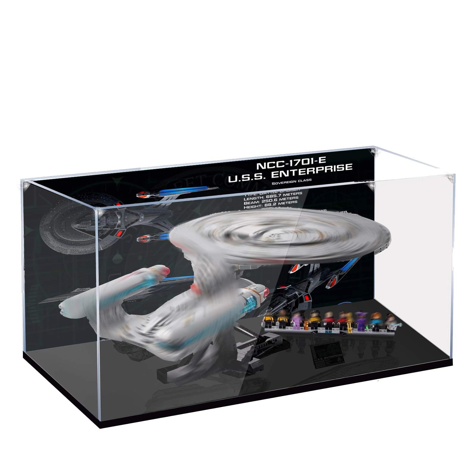 Display Case Compatible with Lego 10356 - 3mm acrylic 65 x 55 x 30 cm