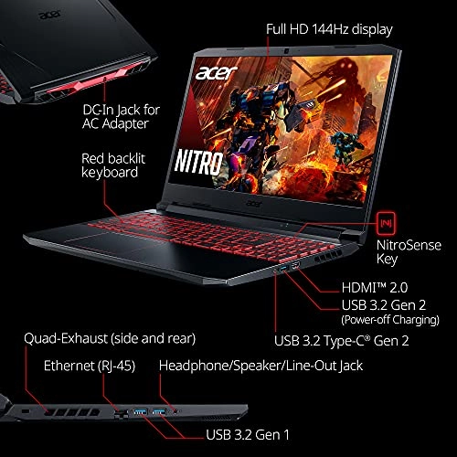 Nitro 5 AN515-55 - 15.6'' Core i5-10300H 8GB DDR4 256GB SSD