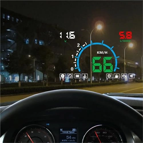 Dual Screen Car Speedometer Digital HUD ODB - Style2