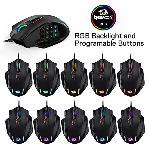 M908 Impact RGB MMO Mouse - USB