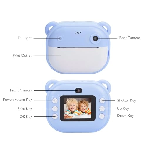 Instant Print Camera - 48MP Pink