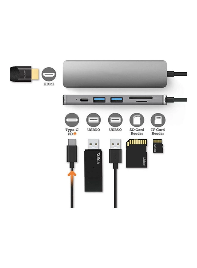 USB-C Hub - 6 in 1 4K