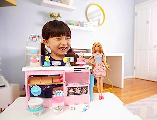 Cake Decorating Playset - Blonde Doll Baking Counter